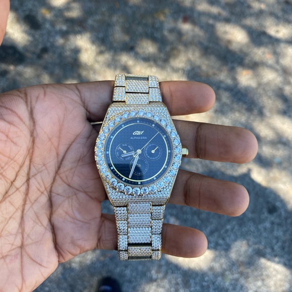 Alpina Gold and Silver Diamond Watch